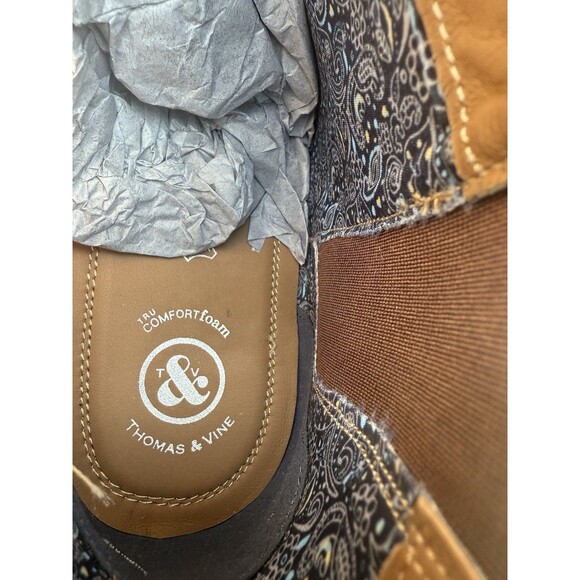 NEW Thomas & Vine Chelsea Boots Brown Leather Men’s 10 Ankle Pull-On Dress Boot - Picture 12 of 12